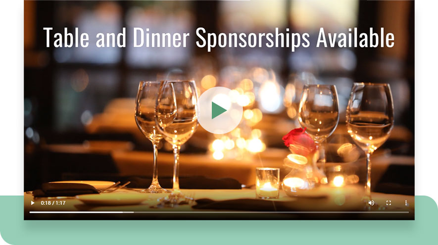 Table And Dinner Sponsorships Available