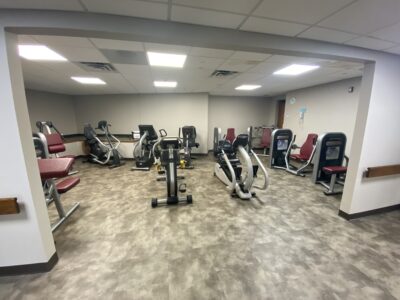 Workout room at Ridgecrest Village