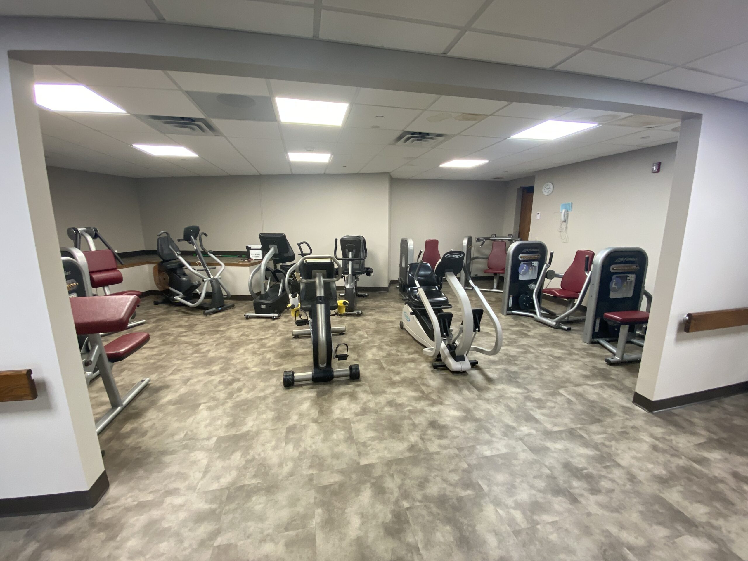 Workout room at Ridgecrest Village