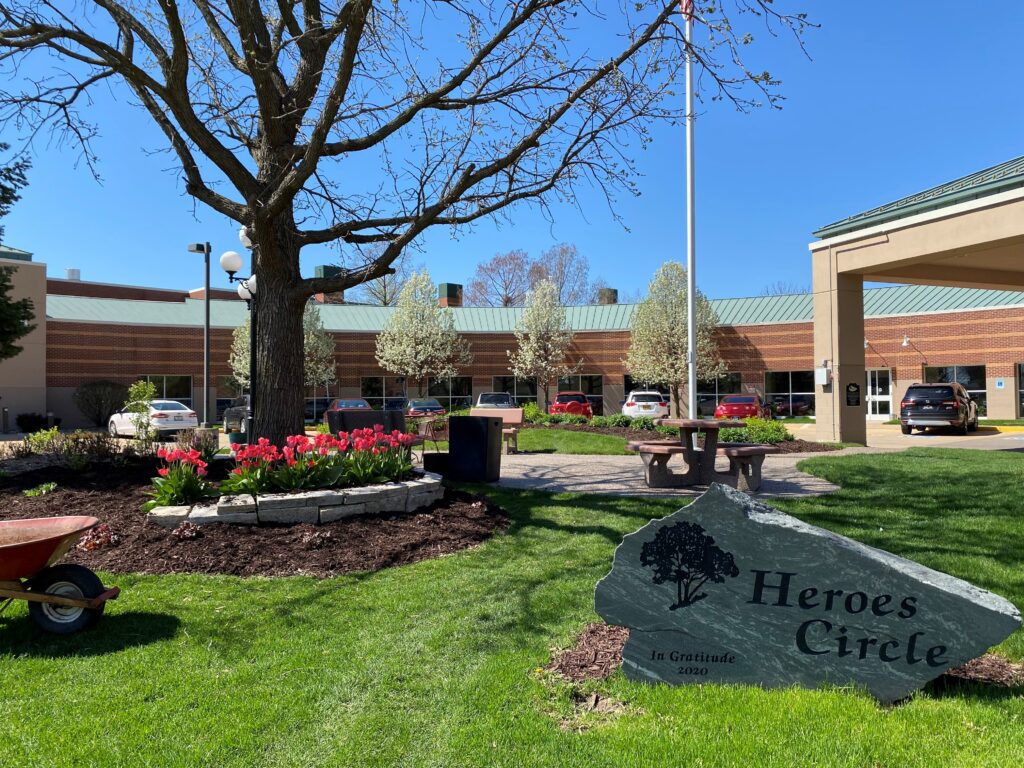 Font Entrance of Ridgecrest Village Davenport Iowa