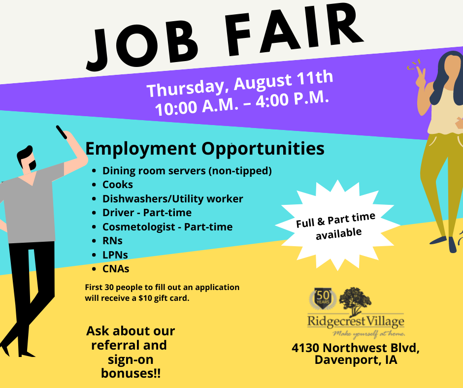 Website Job Fair Poster Facebook Post