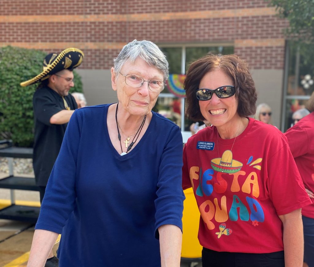Lorrie Blumberg and Resident Ann Reese