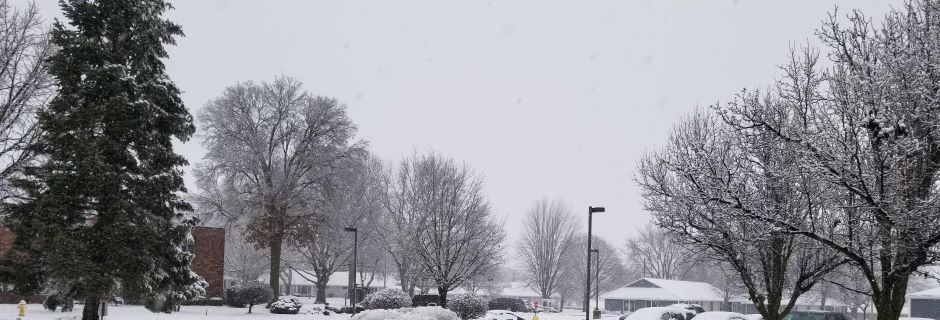 Ridgecrest Village in Snow